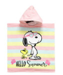 Poncho playa infantil Snoopy